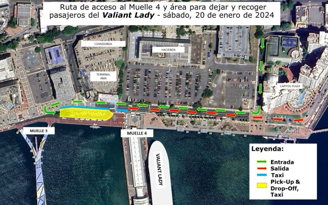 Medidas para embarcar cruceros durante fiestas de la SANSE’24